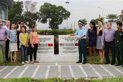 Une délégation américaine sur le site du projet décontamination de la dioxine à Da Nang