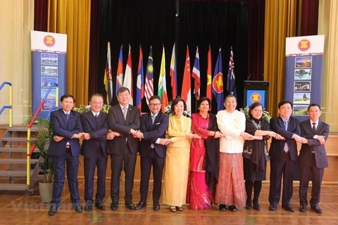 La cérémonie de célébration du 52e anniversaire de la fondation de l'ASEAN en Australie