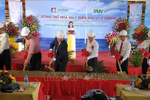 Nouvelle centrale éolienne de 48 MWp mise en chantier à Trà Vinh