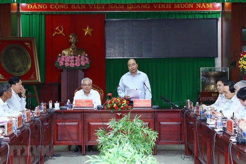 Le Premier ministre Nguyên Xuân Phuc à Soc Trang