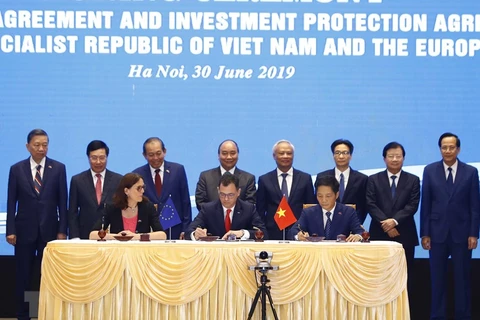 Cérémonie de signature de l'Accord de libre échange entre le Vietnam et l'Union européenne