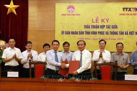 Coopération entre l’Agence vietnamienne d’Information et Vinh Phuc