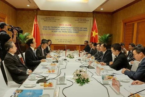 Vietnam-Chine : entretien entre les ministres de l’Agriculture