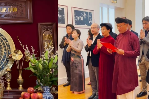 L'ambassade du Vietnam en France célèbre l'anniversaire de la mort des Rois fondateurs Hùng