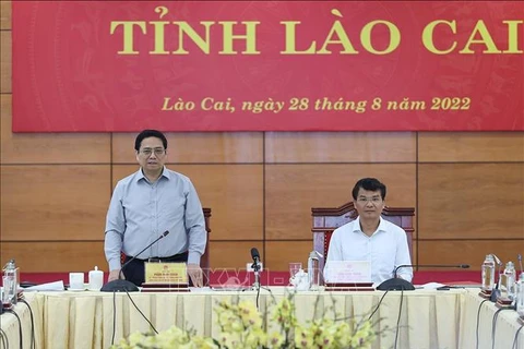 Le Premier ministre en tournée à Lao Cai