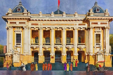Une exposition sur Hanoi séduit les amateurs d'art