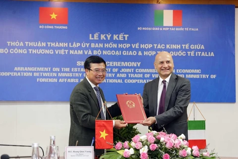 Création d'une Commission mixte de coopération économique Vietnam-Italie