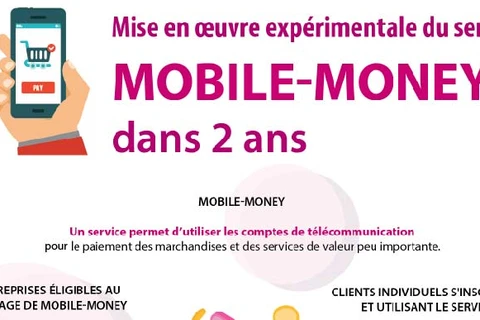 Mise en œuvre expérimentale su service Mobile-Money dans deux ans