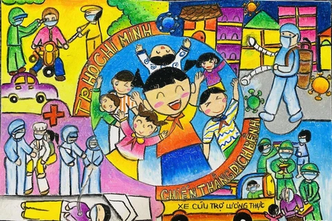 70.000 peintures d'enfants "Croire au Vietnam" contribuent au Fonds de vaccins anti-COVID-19
