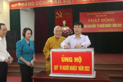 Lancement du Mois d'action «Pour les pauvres» en 2022 à Hung Yen