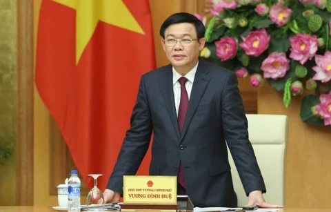 Le vice-Premier ministre Vuong Dinh Huê à une réunion de l’Union des coopératives