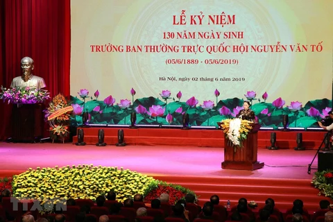 Célébration du 130e anniversaire du président du Comité permanent de l'AN Nguyen Van To