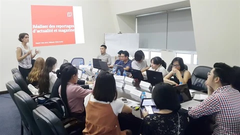 Hanoï: Seize journalistes francophones à l’atelier de formation au reportage