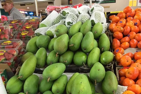 La mangue verte du Vietnam est bien appréciée en Australie
