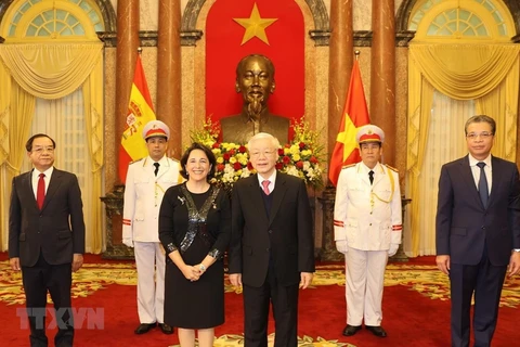 Le dirigeant Nguyen Phu Trong reçoit de nouveaux ambassadeurs étrangers