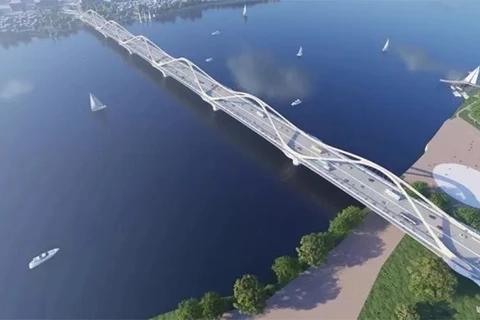 Hanoï finalise la conception du pont Tran Hung Dao enjambant le fleuve Rouge