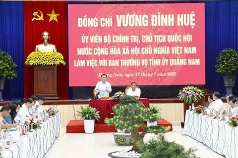 Le président de l’Assemblée nationale en visite de travail à Quang Nam