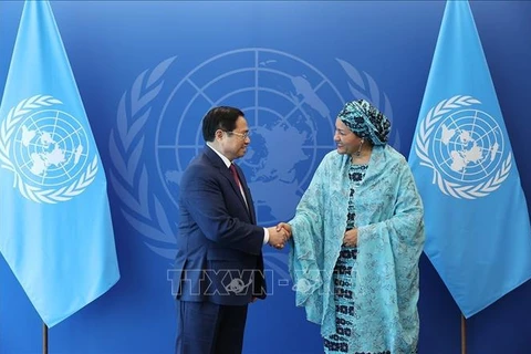 Le Premier ministre Pham Minh Chinh rencontre les dirigeants de l’ONU
