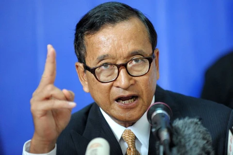 L’opposant cambodgien Sam Rainsy condamné à cinq ans de prison
