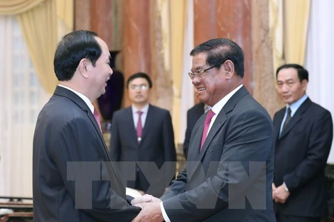 Le président exhorte à booster la coopération intégrale Vietnam-Cambodge