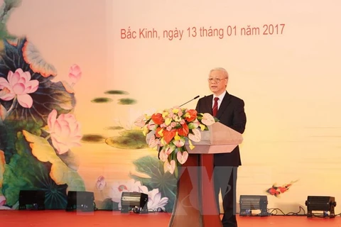 Le secrétaire général Nguyên Phu Trong réaffirme l’amitié Vietnam-Chine