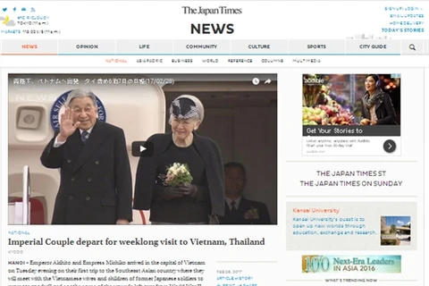 La visite au Vietnam de l’empereur Akihito à la Une des journaux japonais
