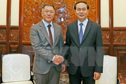 Le président Trân Dai Quang exhorte Hyundai Motor à investir davantage au Vietnam