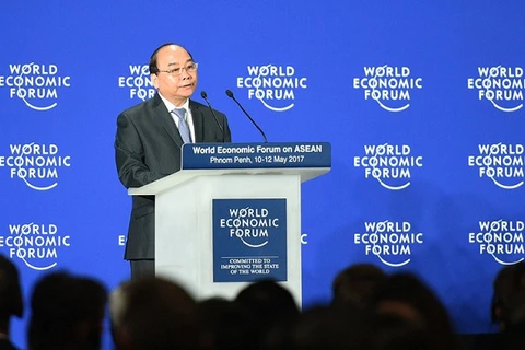 Le PM Nguyên Xuân Phuc présente sa vision au WEF ASEAN 2017