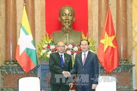 Le président Trân Dai Quang exhorte à dynamiser les liens Vietnam-Myanmar