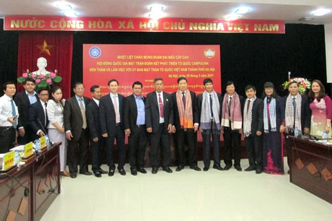 Vietnam-Cambodge : le FPV de Hanoi et le FSDPC cultivent leurs relations