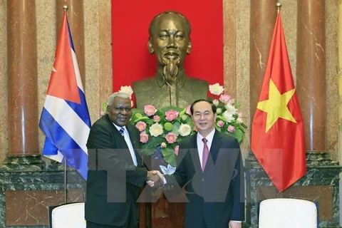 Le président Tran Dai Quang reçoit le président de l’AN cubaine
