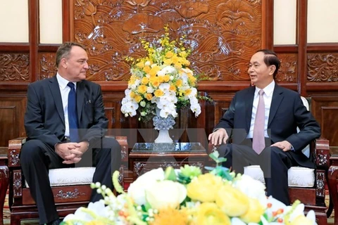 Le président Tran Dai Quang salue les contributions de l'ambassadeur slovaque