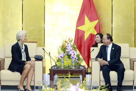 APEC 2017: Le Premier ministre Nguyen Xuan Phuc reçoit le directeur exécutif du FMI