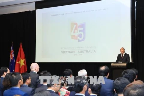 Dîner de réception en l’honneur de l'anniversaire des relations Vietnam-Australie à Canberra