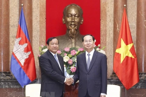 Le président Trân Dai Quang reçoit le ministre cambodgien des Affaires étrangères 