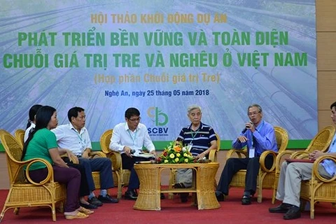 Lancement d’un projet de l’Oxfam sur les palourdes et le bambou dans 5 provinces vietnamiennes