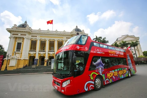 La capitale Hanoi en bus à impériale à toit ouvert