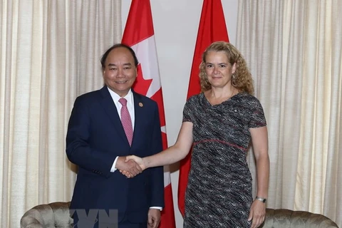 Entrevue Nguyen Xuan Phuc- Julie Payette