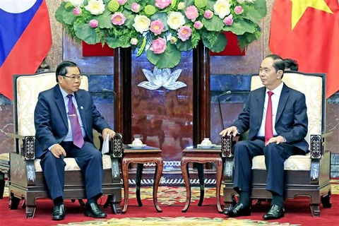 Le président exhorte à booster la coopération parlementaire Vietnam-Laos