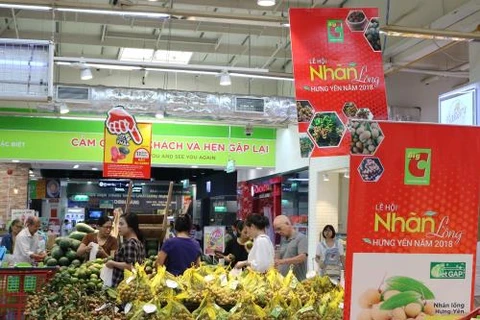 Le longane de Hung Yen vendu dans les supermarchés de Big C