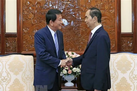 Le chef de l’Etat reçoit l’ambassadeur spécial Vietnam-Japon, Japon-Vietnam
