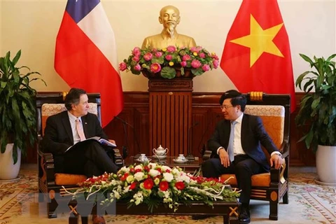 WEF ASEAN 2018 : le vice-PM Pham Binh Minh reçoit des invités étrangers