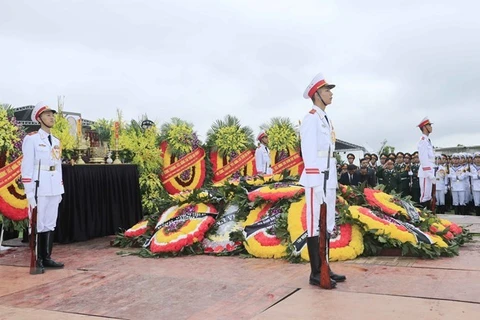 La cérémonie d’enterrement du président Tran Dai Quang à Ninh Binh