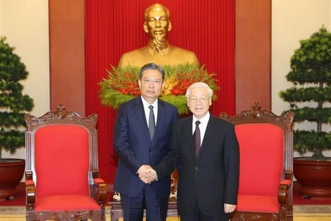 Le leader du Parti salue les bonnes relations entre le Vietnam et la Chine