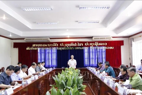 La délégation vietnamienne de haut rang en visite de travail à Vientiane