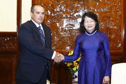 La vice-présidente vietnamienne reçoit une délégation de l’agence de presse Prensa Latina