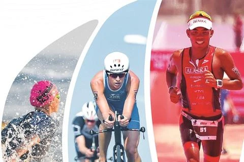 Des triathlètes vietnamiens aux SEA Games 30