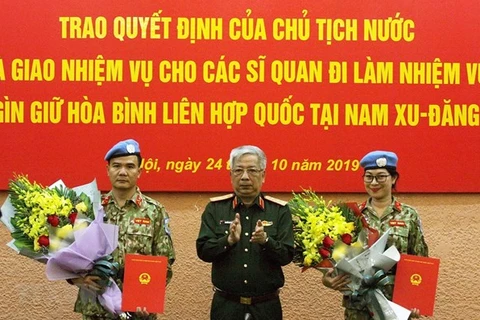 Deux nouveaux officiers vietnamiens en mission au Soudan du Sud