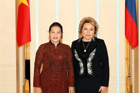 Vietnam-Russie : Nguyên Thi Kim Ngân s’entretiennent avec Valentina Matvienko