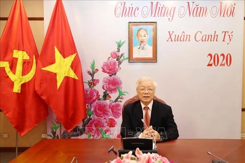 Conversation téléphonique entre Nguyen Phu Trong et Xi Jinping